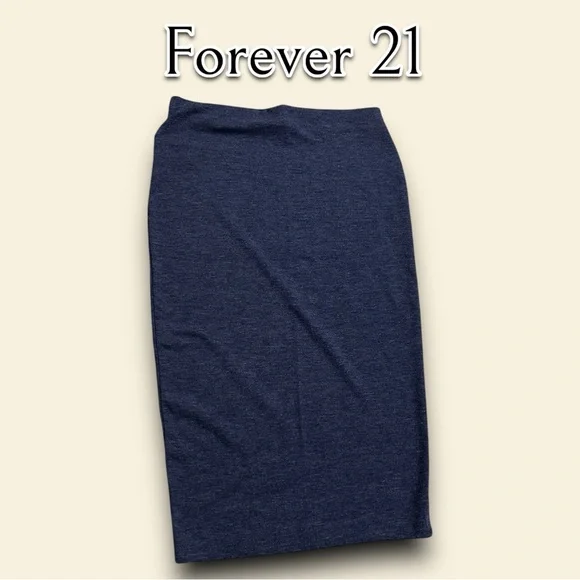💝 Forever 21 New with out tag Pencil Skirt blue - Picture 4 of 4